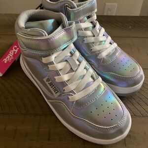 Justice Kids Iridescent High-Top Sneakers